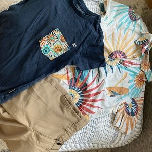 Billabong/Quiksilver Toddler Boys 3 Piece Outfit